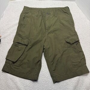 Carhartt WIP Cargo Shorts Olive Green Men's Size 29 Workwear Streetwear